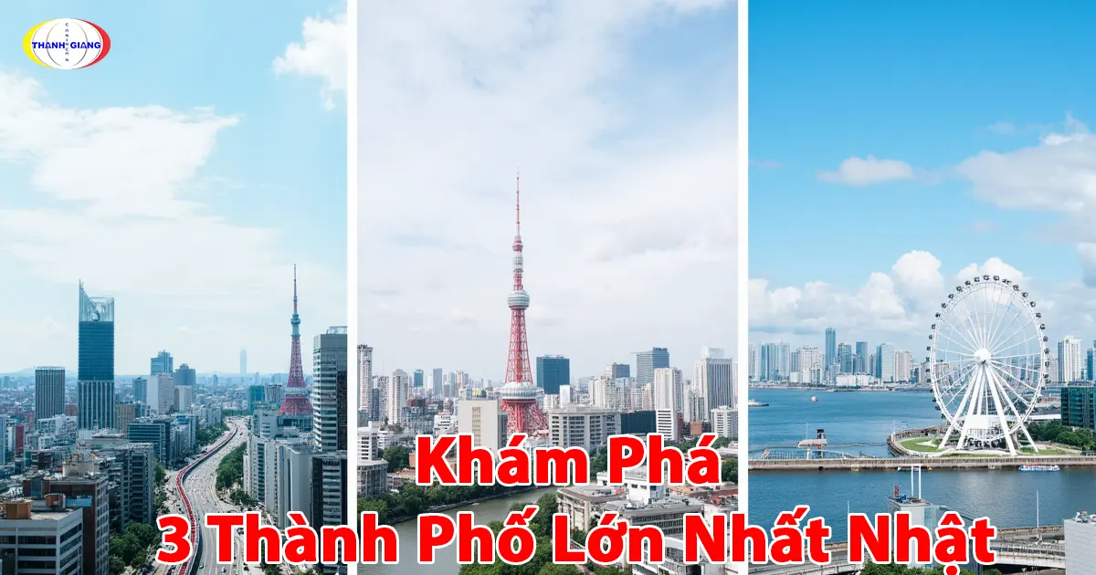 Khám phá 3 thành phố lớn nhất nhật