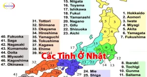 các tỉnh ở Nhật
