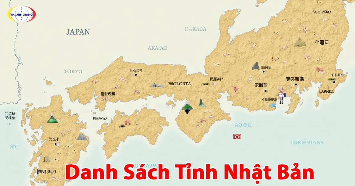 danh sách tỉnh nhật bản